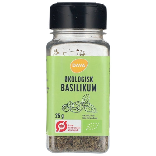 Pakning med DAVA økologisk basilikum, 25 gram