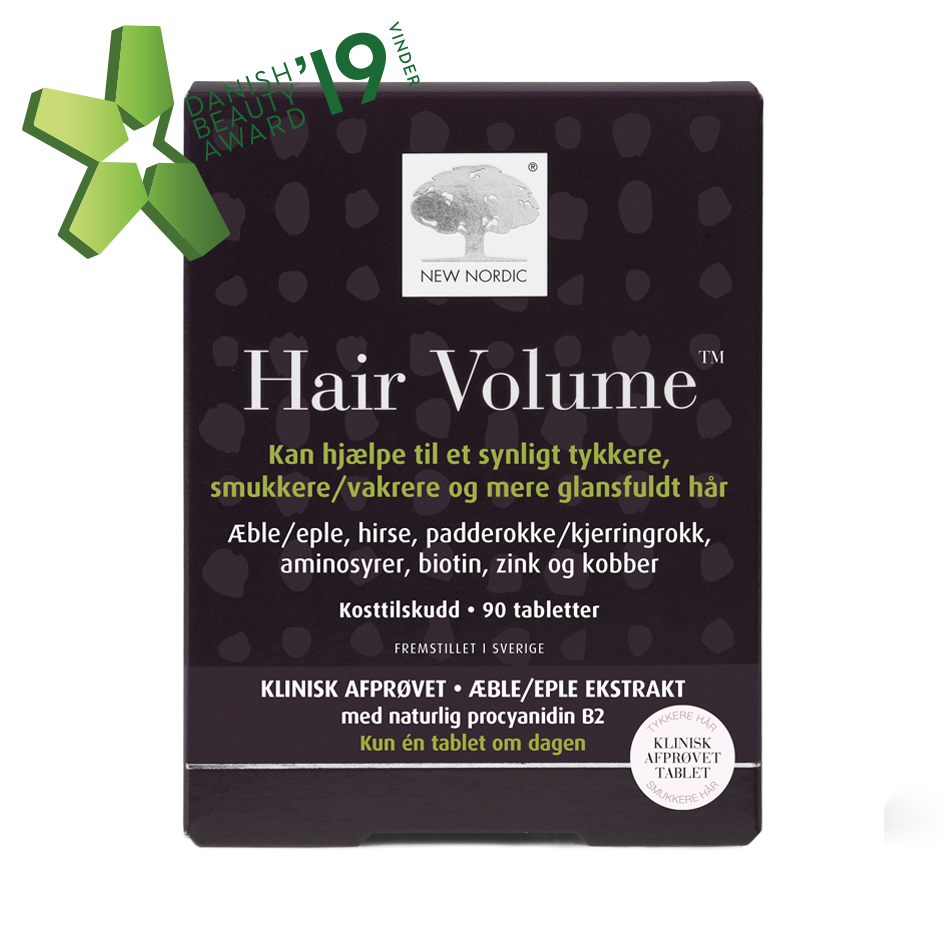 Se New Nordic Hair Volume 90 tabl. - 2 for 699,- ✔ Kæmpe udvalg i New Nordic - Køb online på udsalg og tilbud lige nu ✔ Super billig fragt og lynhurtig levering - Varenummer: Helsegrossisten-45951 og 5021807459513 på lager - Udsalg på Sundhed > Hårpleje/Kur > Hår Spar stort – op til 71% - Over 2.739 mærker med kæmpe udsalg