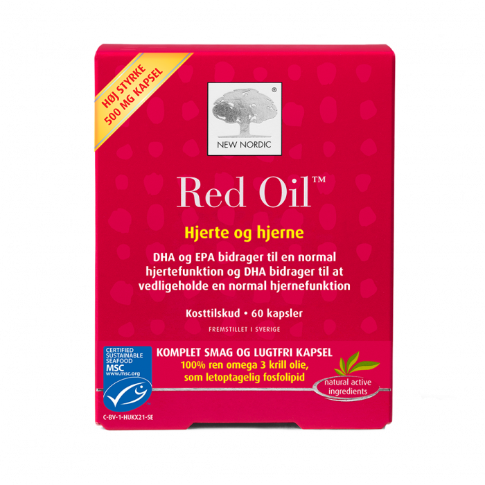 Se New Nordic Red Oil omega 3 60 kapsler ✔ Kæmpe udvalg i New Nordic - Køb online på udsalg og tilbud lige nu ✔ Billig fragt og hurtig levering - Varenummer: Helsegrossisten-45120 og 5021807451203 på lager - Udsalg på New Nordic > > Spar stort – op til 53% - Over 2.739 kendte mærker online