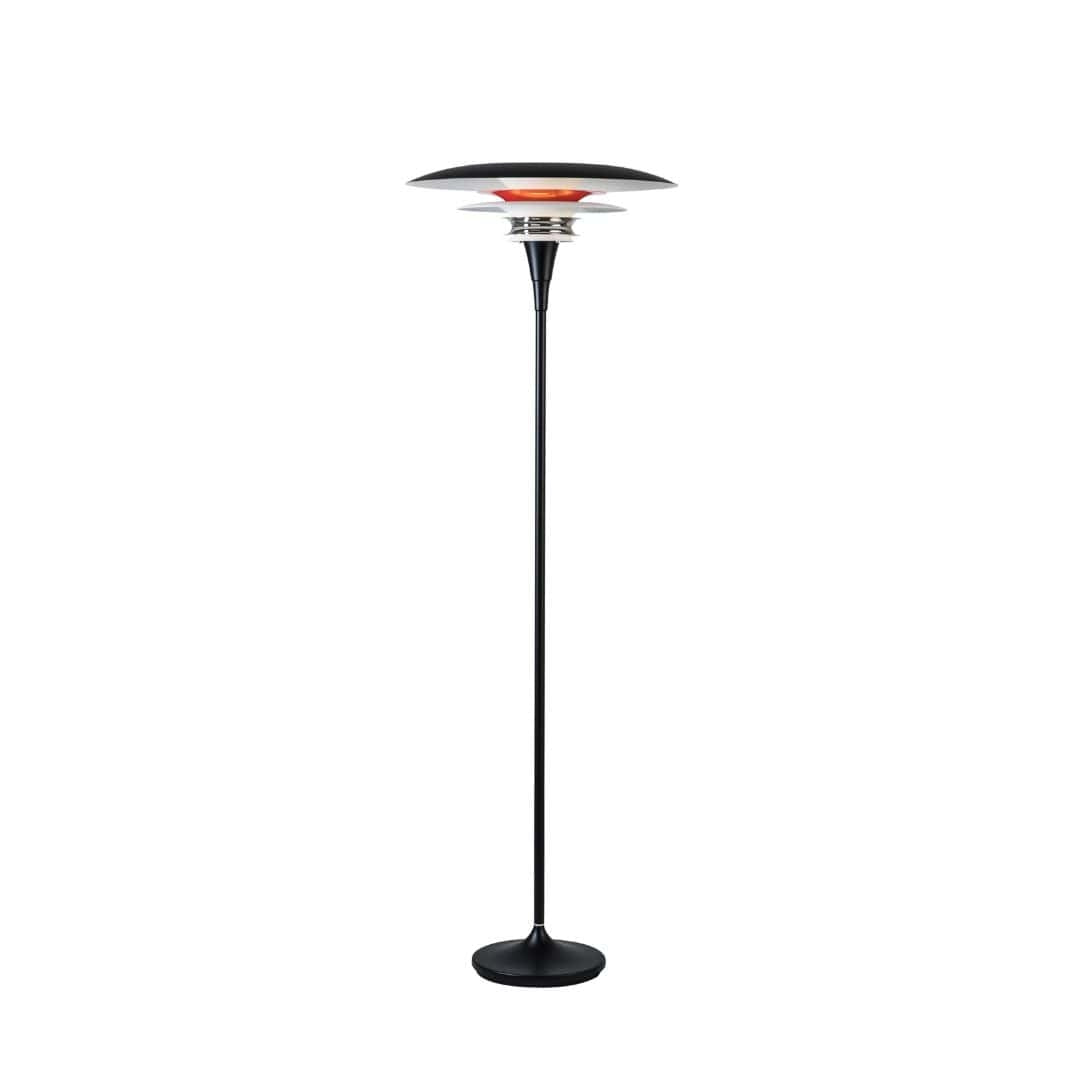 Diablo Ø50 gulvlampe i sort og rød fra Belid