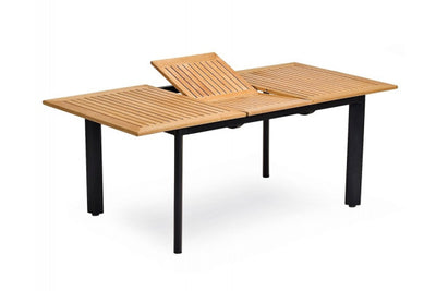 Se Dina Alu/Teak udtræksbord - 100x150/200 cm ✔ Kæmpe udvalg i  KopK - Køb online på udsalg og tilbud lige nu ✔ Hurtig levering: 1 - 2 Hverdage samt billig fragt - Varenummer: HML-DK4040 og barcode / Ean:  på lager - Udsalg på HAVEBORDE > Teak haveborde Spar op til 57% - Over 1354 kendte mærker på udsalg