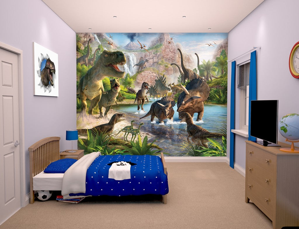 Se Dinosaur Land tapet 243 x 305 cm ✔ Kæmpe udvalg i Walltastic - Køb online på udsalg og tilbud lige nu ✔ Billig fragt og hurtig levering - Varenummer: MMAction-19841745 og 5060107041745 på lager - Udsalg på Tapet til børneværelset Få op til 63% i rabat - Find over 1.798 mærker på udsalg