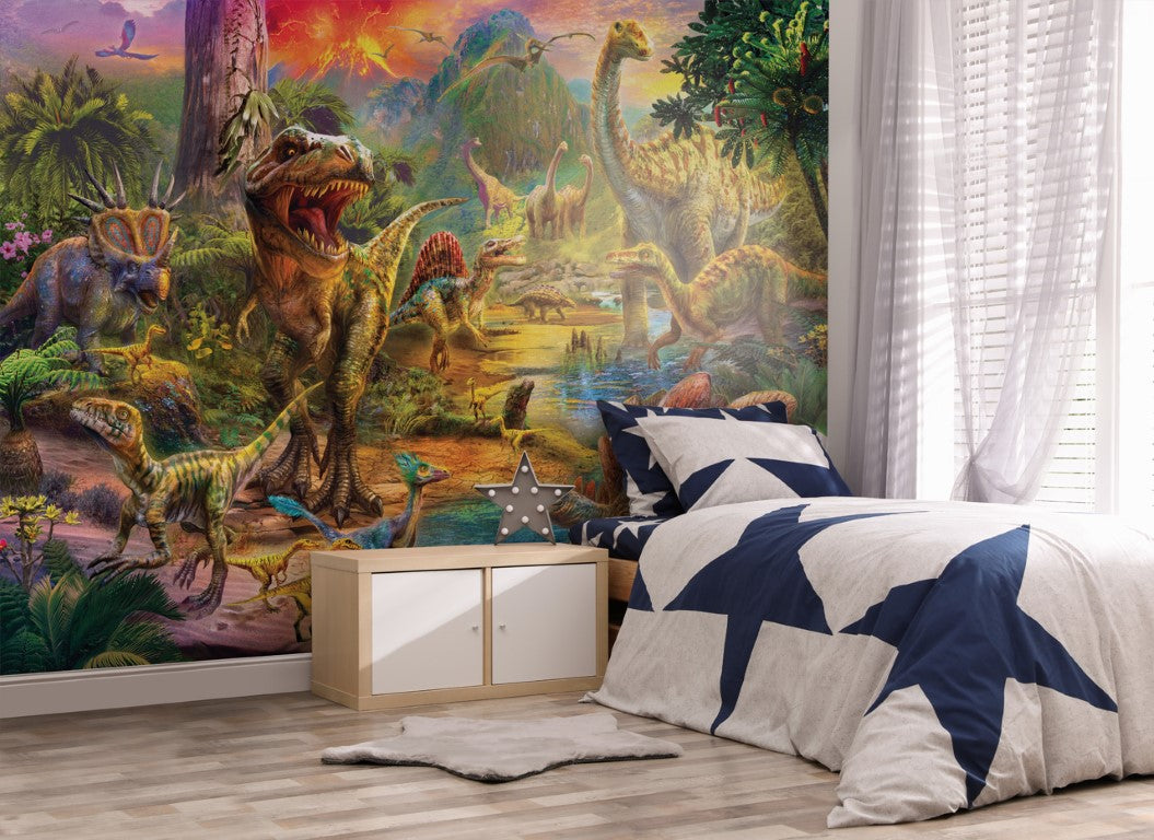 Se Dinosaur Landskab tapet 243 x 305 cm ✔ Kæmpe udvalg i Walltastic - Køb online på udsalg og tilbud lige nu ✔ Billig fragt og hurtig levering - Varenummer: MMAction-19846788 og 5060107046788 på lager - Udsalg på Tapet til børneværelset Store besparelser – op til 67% - Udsalg på mere end 2.281 populære mærker