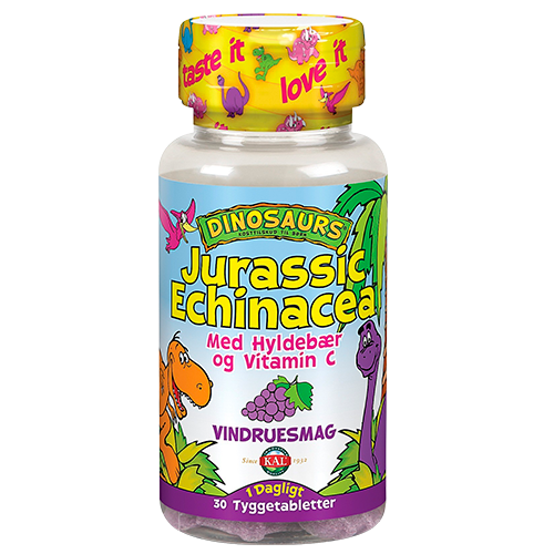 KAL DinoSaurs Echinacea tygge børn 30 tab.