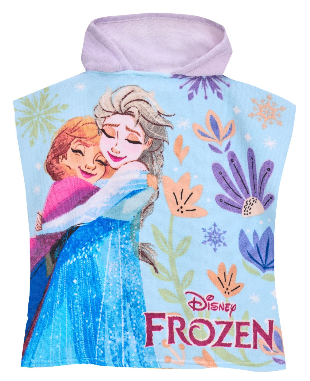 Disney Frost poncho badehåndklæde med hætte til børn