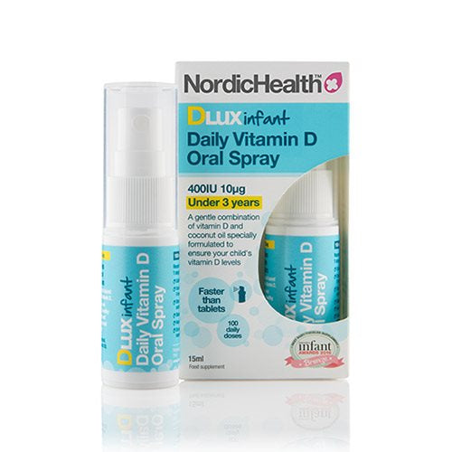 Se Medic Wiotech Dlux Infant D-Vitaminspray 15ml. ✔ Kæmpe udvalg i Medic Wiotech A/S - Køb online på udsalg og tilbud lige nu ✔ Billig fragt • Hurtig levering - Varenummer: Helsegrossisten-50415 og på lager - Udsalg på Sundhed > D-Vitamin > Gravid Spar helt op til 73% - Over 739 kendte mærker på udsalg