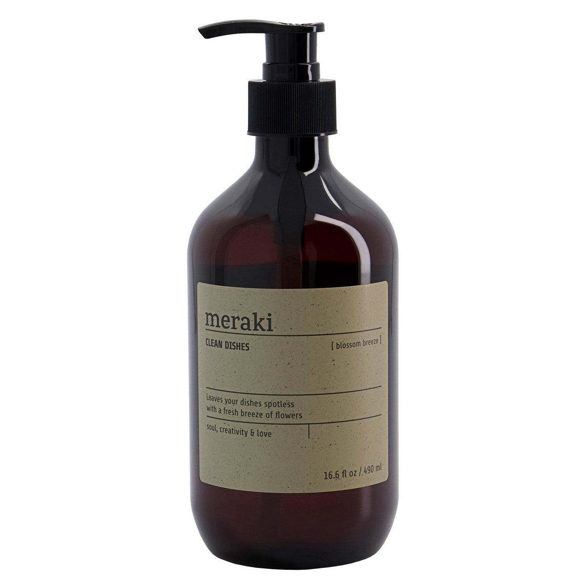 Meraki Blossom Breeze opvaskemiddel i pumpeflaske, 490 ml