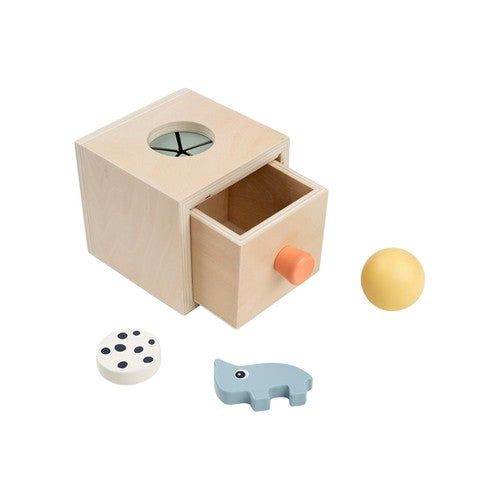 Done by Deer Gem & Find boks, legetøj til baby med gemmelege