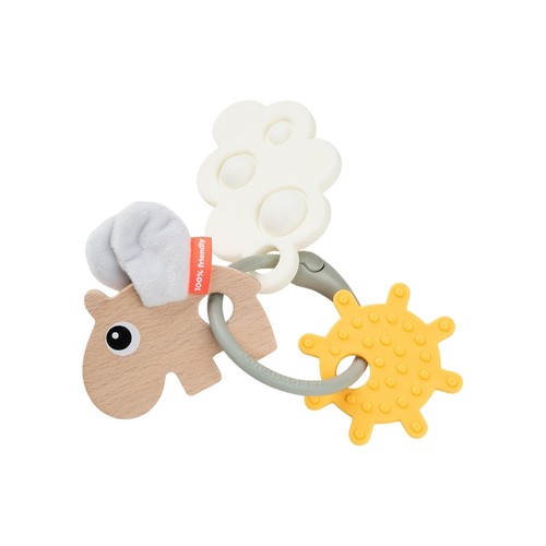 Done By Deer Happy Clouds sanse- og aktivitetsring med små figurer