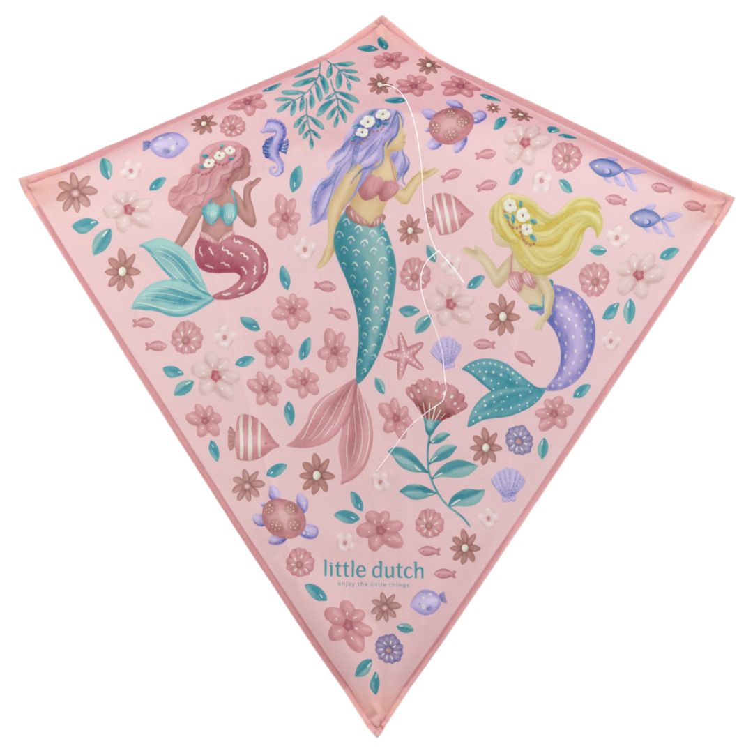 Rosa drage med havfrue-motiv fra Little Dutch Mermaid med håndtag