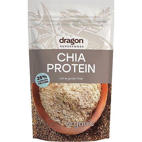 Pakke med Dragon Superfoods økologisk Chia Protein, 200 gram