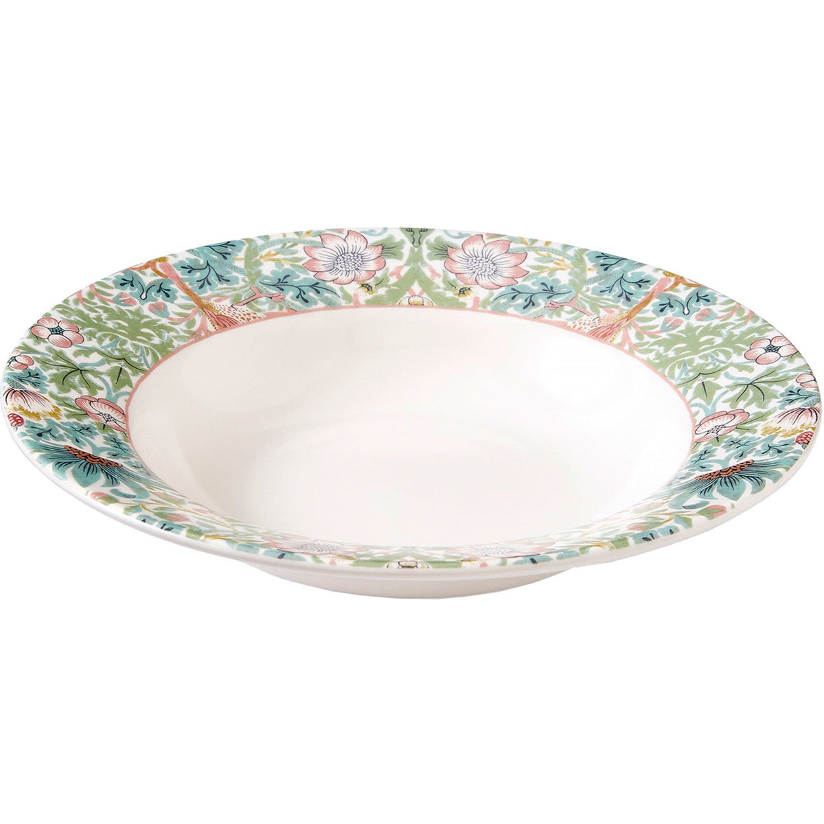 Spode pastaskål på 26 cm med Strawberry Thief-mønster
