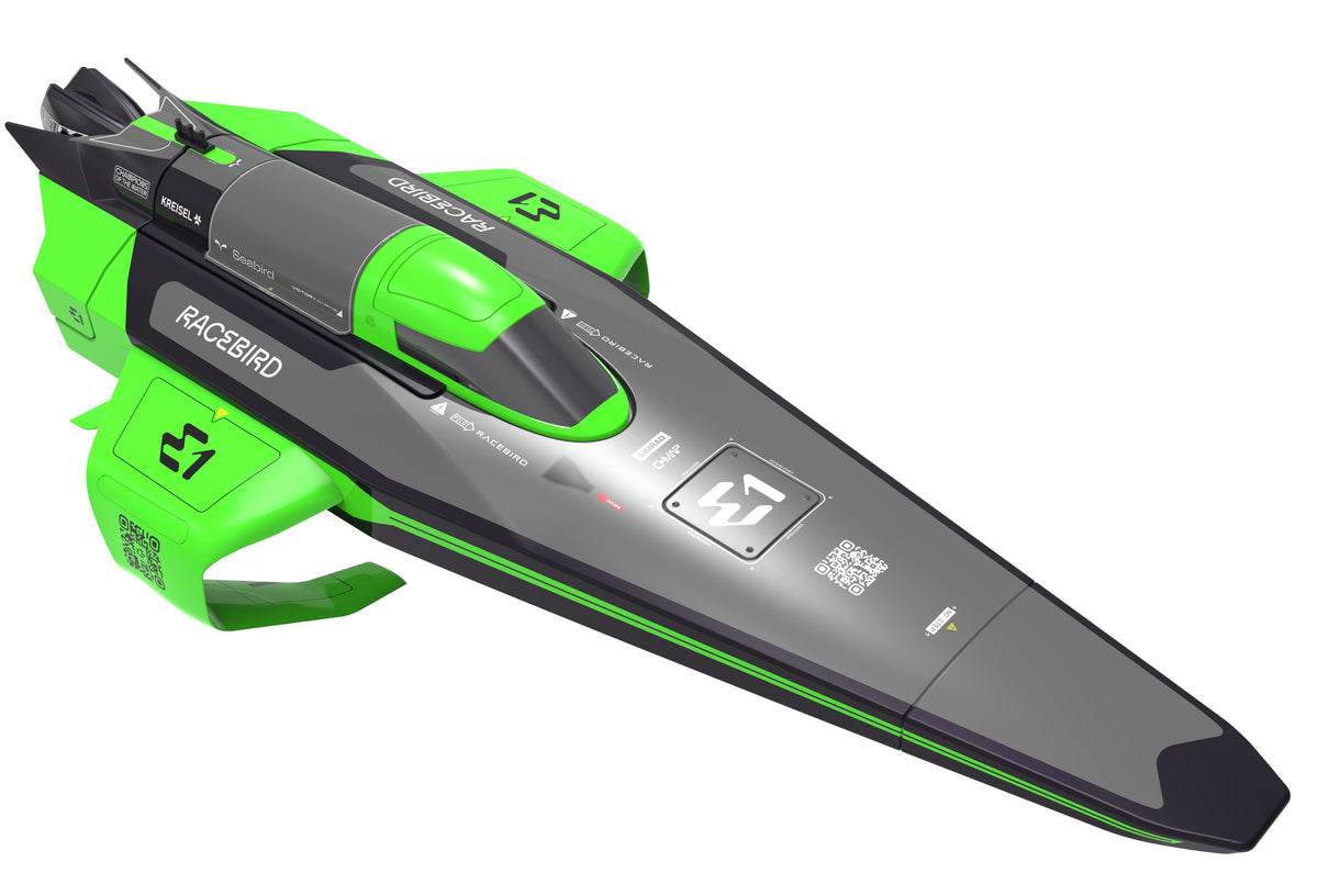 Se E1 RaceBird Lite RC Hydrofoil Fjernstyret Båd 2.4GHz RTR, Grøn ✔ Kæmpe udvalg i Joysway - Køb online på udsalg og tilbud lige nu ✔ Lav fragtpris og hurtig levering - Varenummer: MMAction-146634 og 6949762281620 på lager - Udsalg på Fjernstyret Både Op til 57% rabat - Mere end 1.329 populære mærker på udsalg