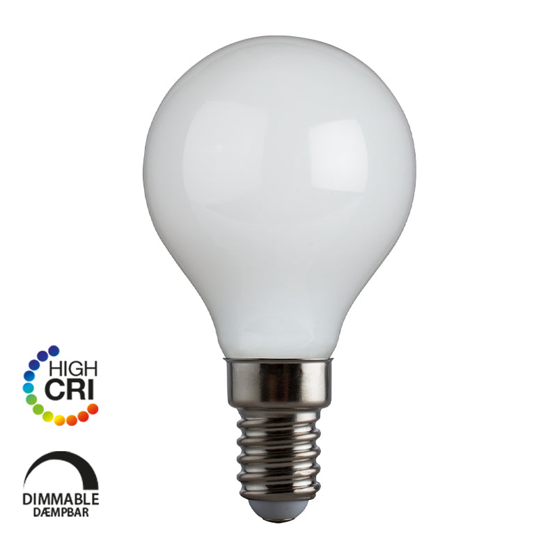 Opal Proxima P45 LED pære fra E3 Light med E14-sokkel