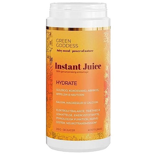 Pakning med Green Goddess Instant Juice Hydrate, 210 g