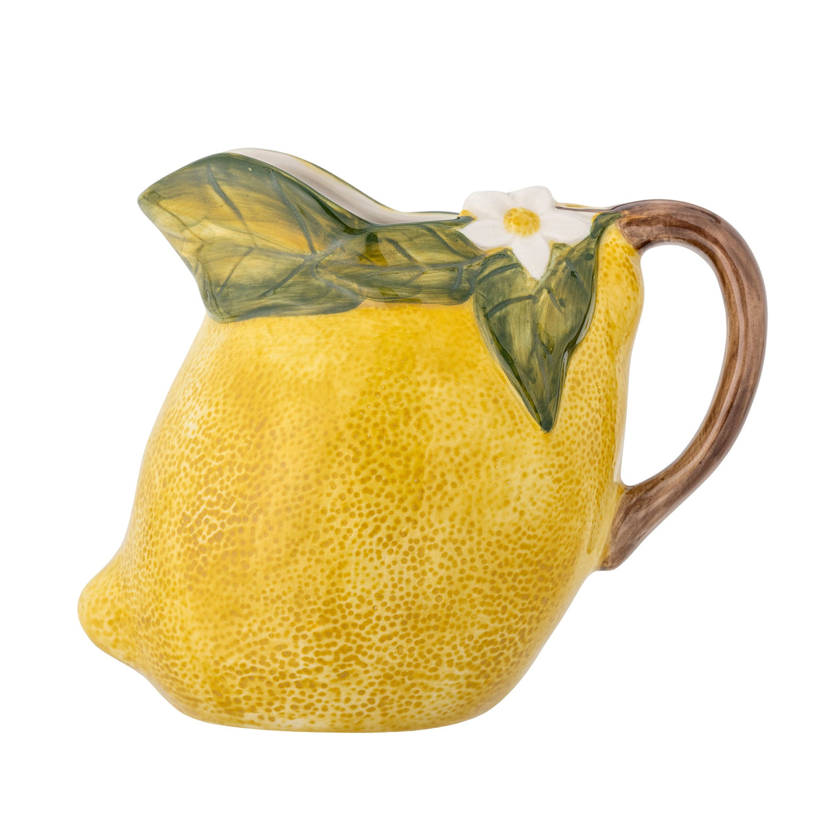 Limone kande fra Creative Collection i citrongult stentøj, Ø13 × H16 cm