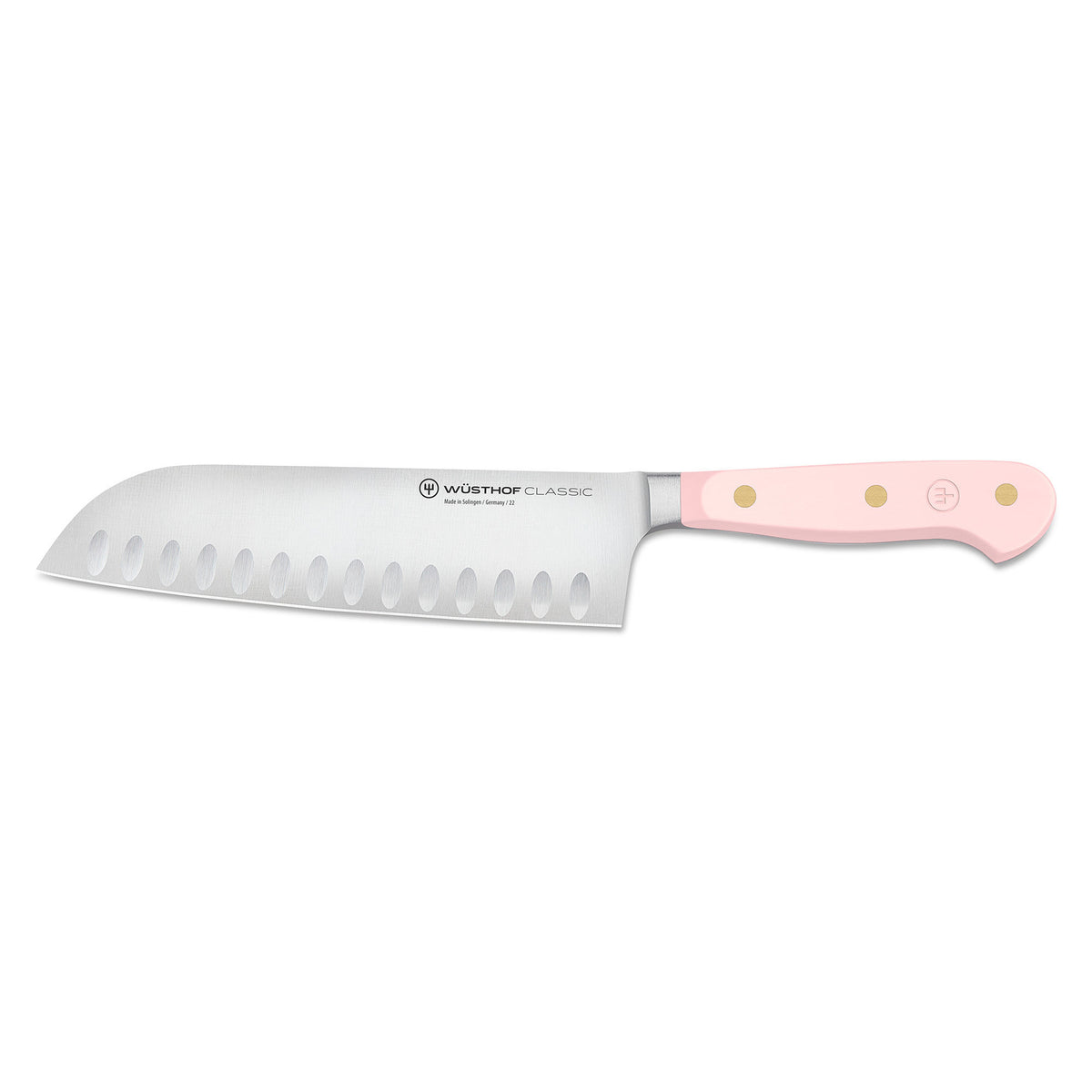 Wüsthof Classic Colour santokukniv på 17 cm med håndtag i farven Himalaya