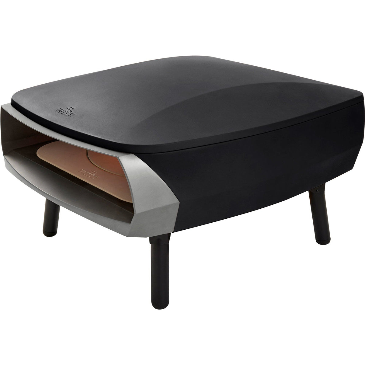 Witt Etna Rotante pizzaovn i matte black med roterende pizzasten
