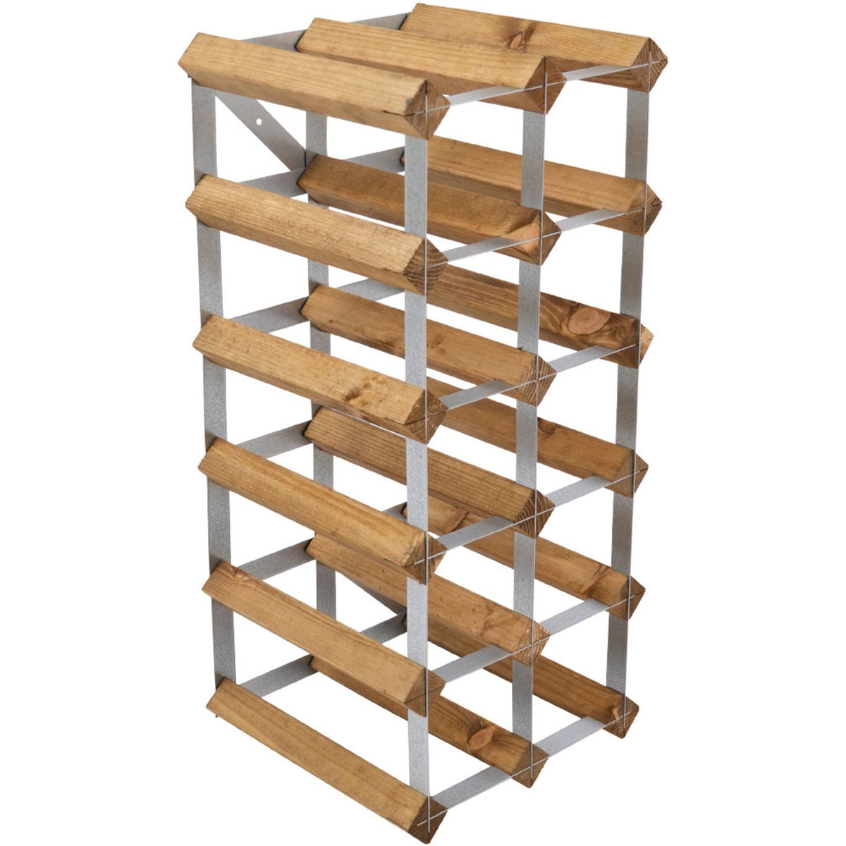 Traditional Wine Rack vinstativ til 15 flasker i lys eg