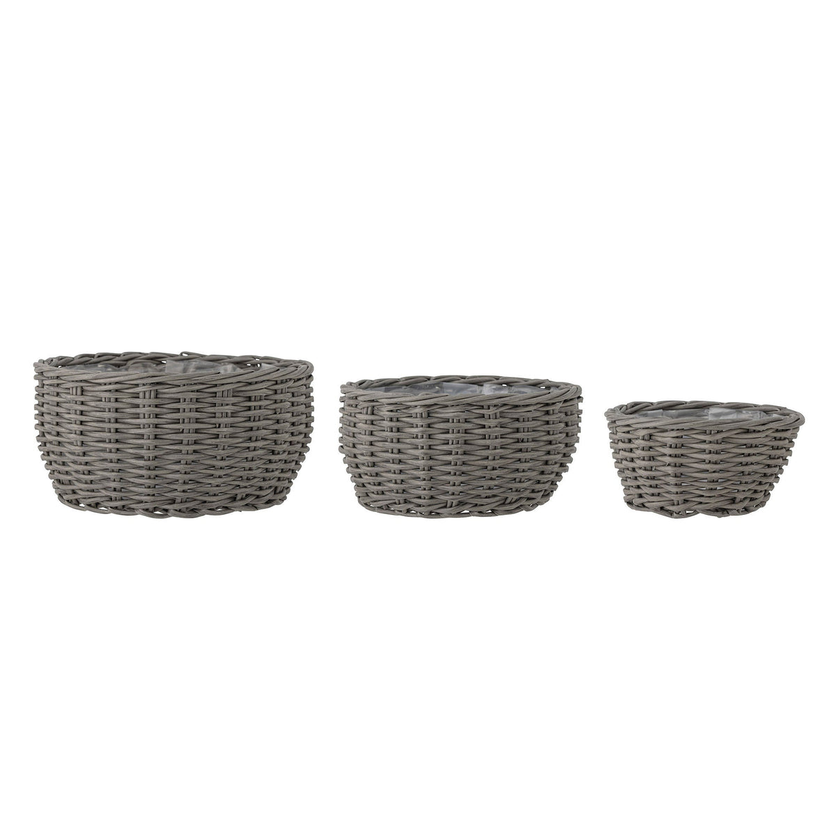 Se Bloomingville - Fioria Urtepotteskjuler, Grå, Polyrattan - sæt 3 stk. ❤ Kæmpe udvalg i Bloomingville - Køb online på udsalg og tilbud lige nu ❤ Billig fragt og hurtig levering - Varenummer: Bolig&Haven-47585231339850 og barcode / Ean: 5711173295623 på lager - Udsalg på Spar helt op til 79% - Kæmpe udsalg på over 739 brands