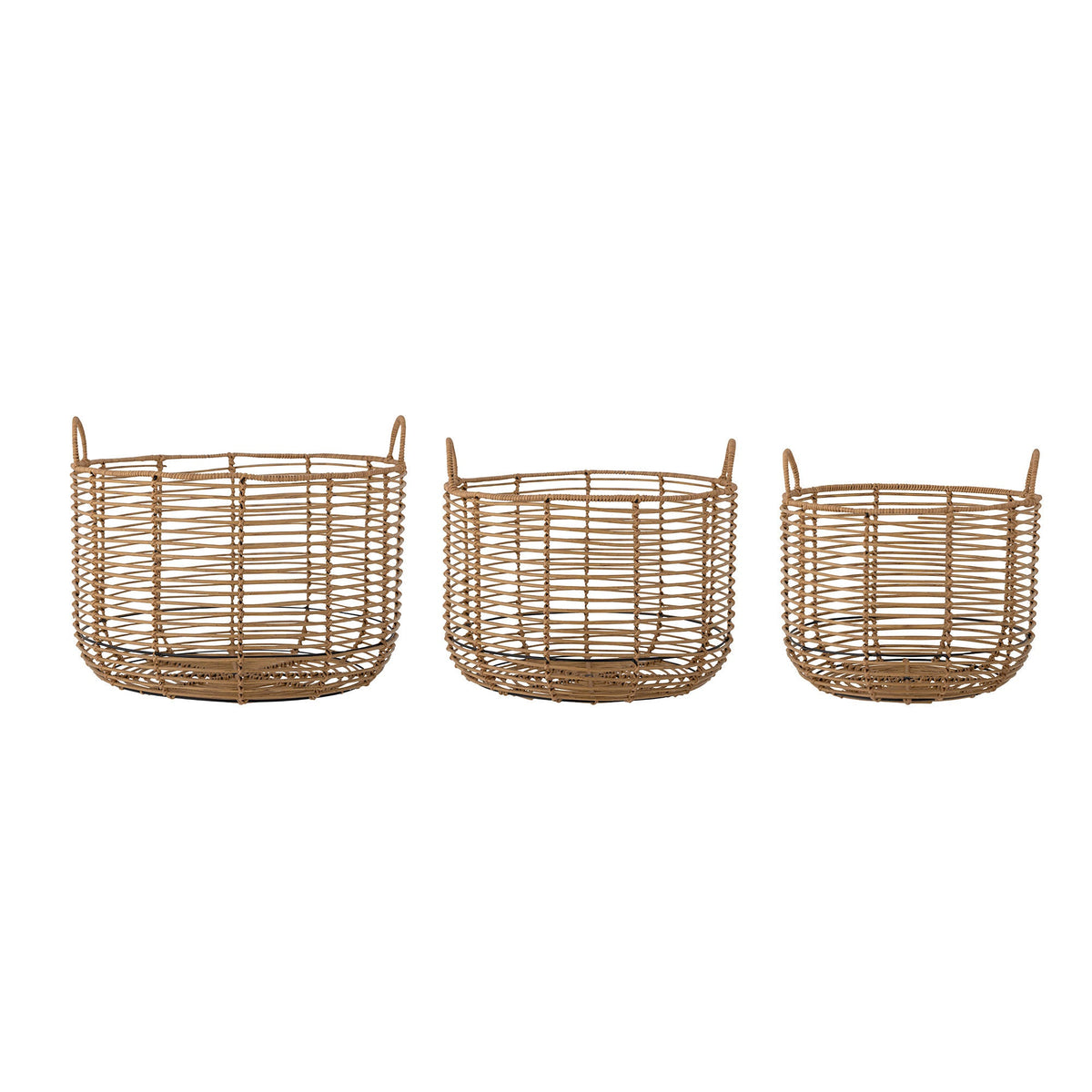 Se Bloomingville - Mekkel Kurv, Natur, Polyrattan - sæt 3 stk. ❤ Kæmpe udvalg i Bloomingville - Køb online på udsalg og tilbud lige nu ❤ Super billig fragt og lynhurtig levering - Varenummer: Bolig&Haven-47585232585034 og barcode / Ean: 5711173293421 på lager - Udsalg på Få op til 63% i rabat - Shop udsalg fra mere end 1.798 mærker