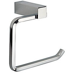 Haefele Ecking toiletrulleholder i poleret krom på messing, monteret på væg
