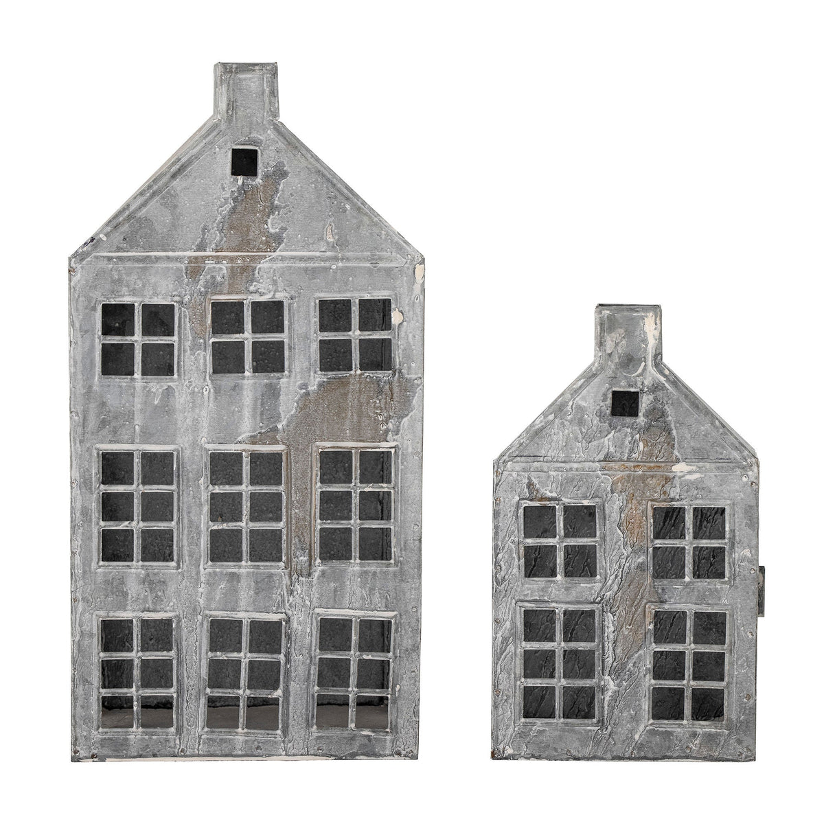 Se Bloomingville - Heidrun Lanterne, Grå, Metal - 2 stk. ❤ Kæmpe udvalg i Bloomingville - Køb online på udsalg og tilbud lige nu ❤ Billig fragt • Hurtig levering - Varenummer: Bolig&Haven-47255764402506 og barcode / Ean: 5711173311644 på lager - Udsalg på Spar helt op til 73% - Kæmpe udsalg på over 739 brands