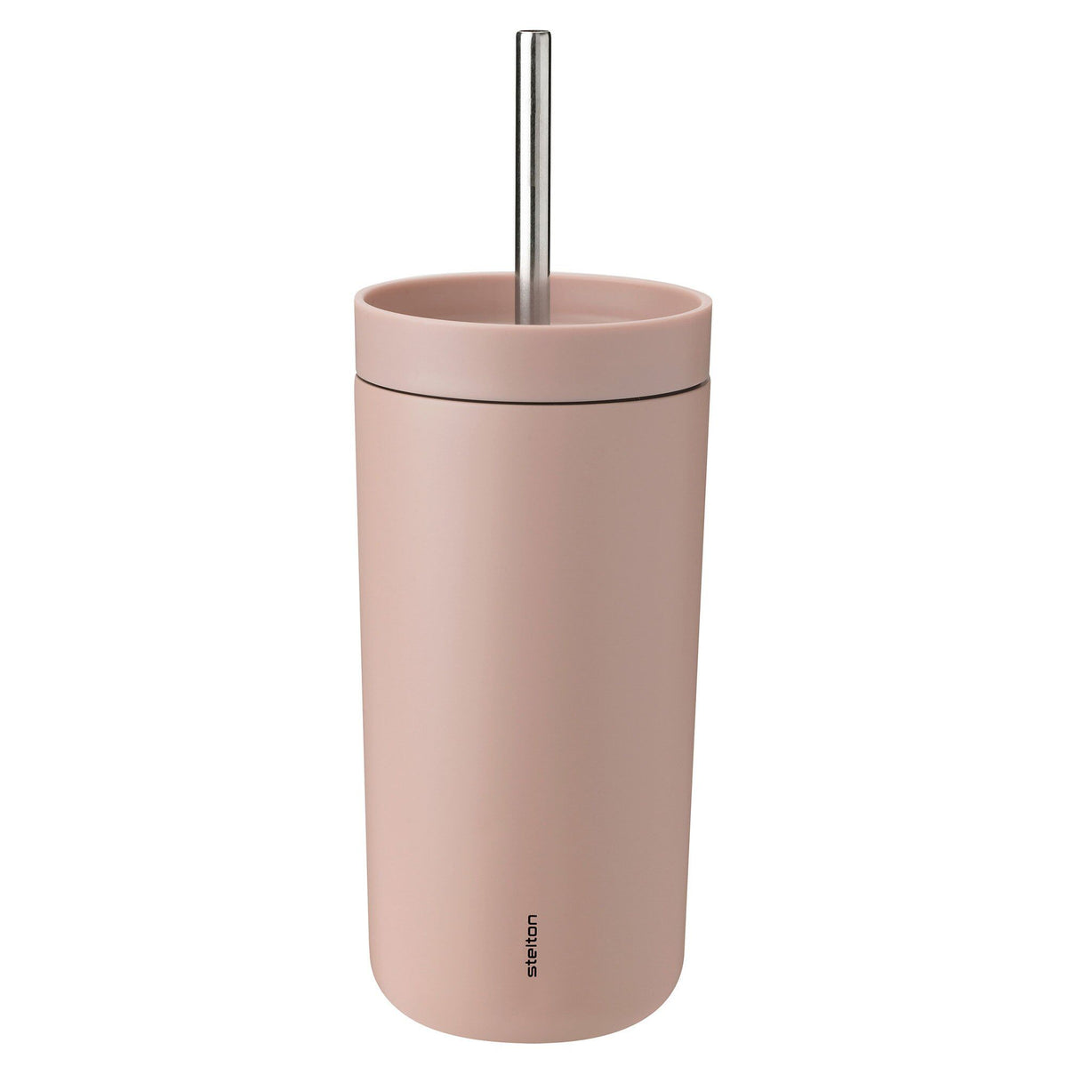 Stelton To Go Sip termokrus i heather med sugerør i rustfrit stål, 40 cl
