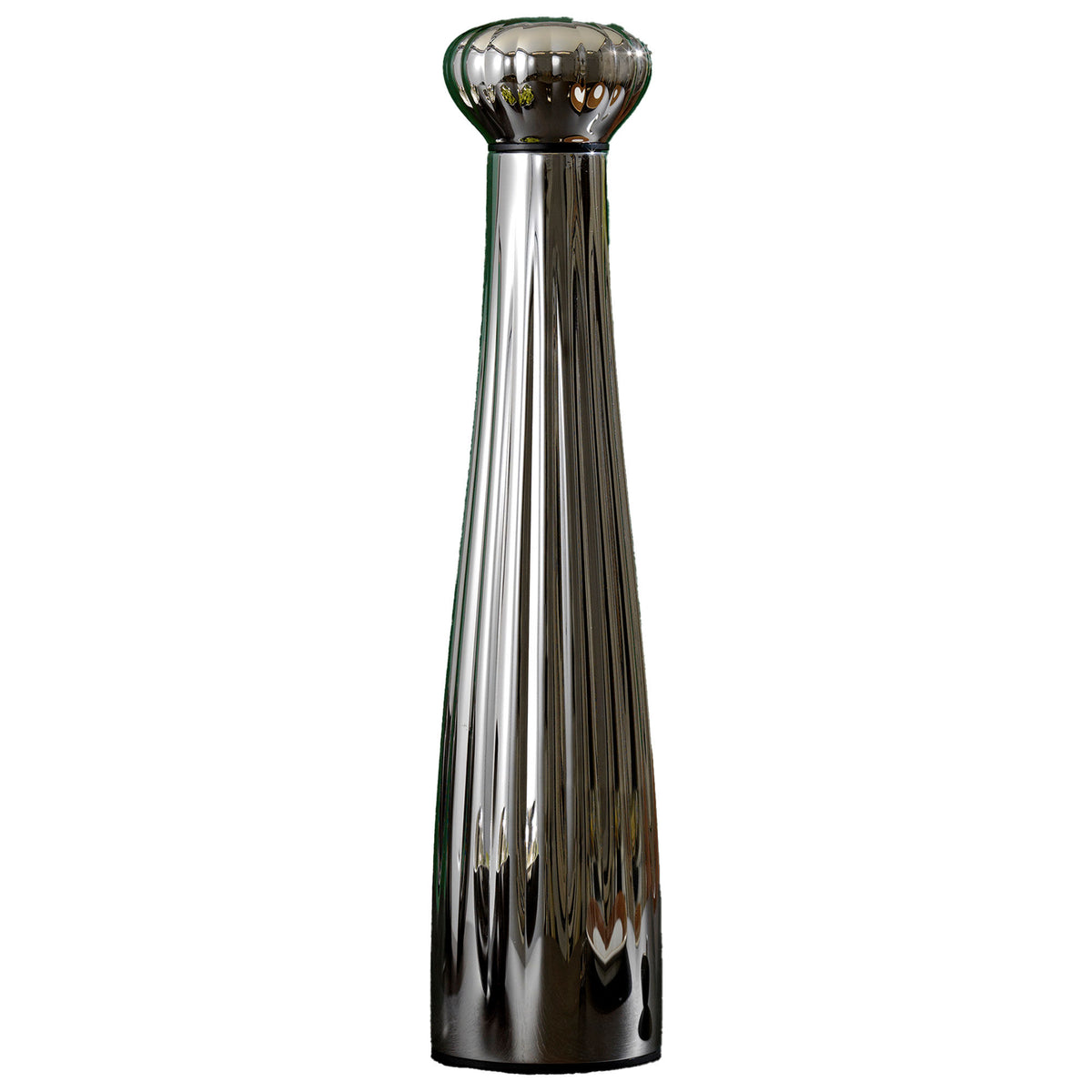 Robert Welch Palm peberkværn i spejlblankt rustfrit stål med sort top, 31 cm