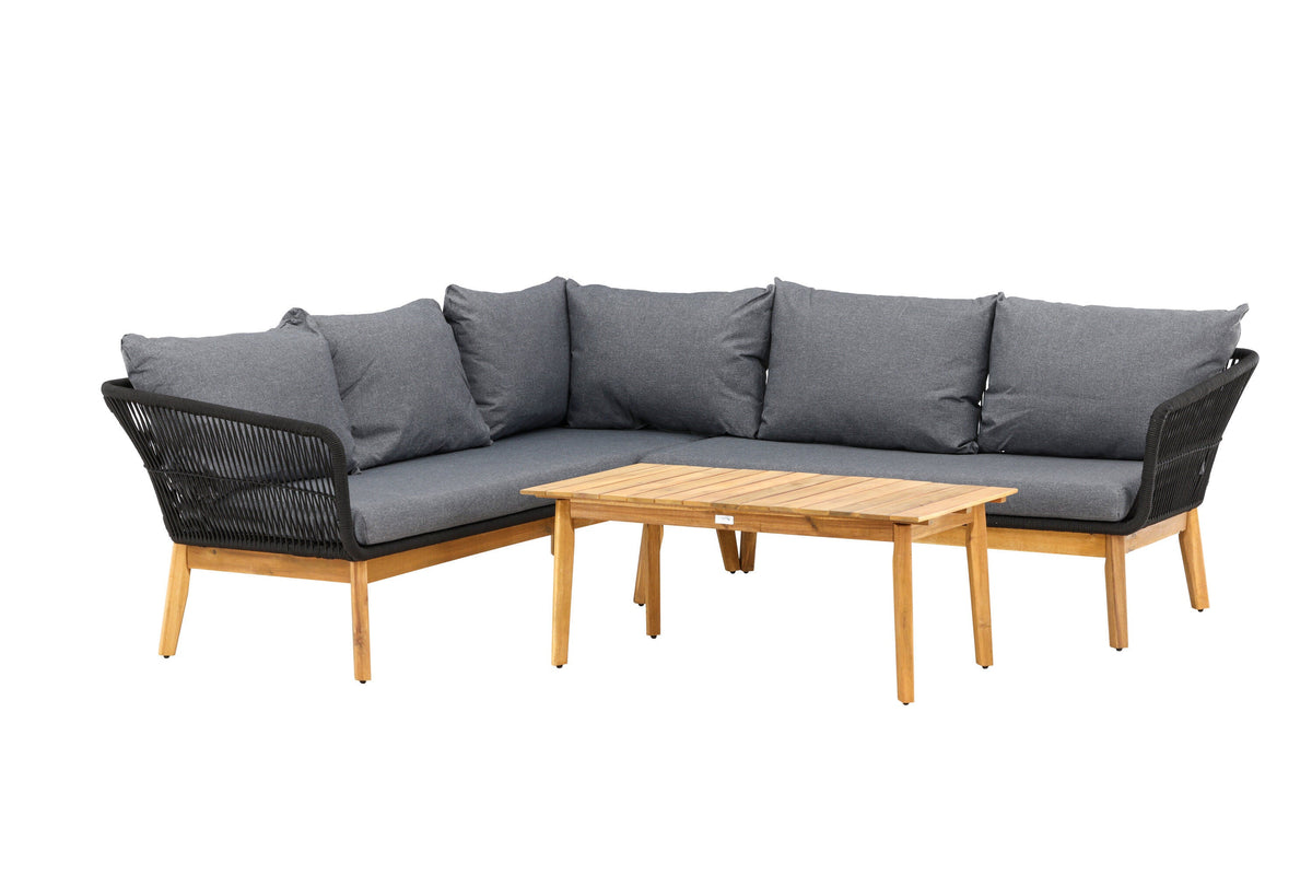 Se Venture Home Chania hjørnesofa - Sort, Akacie træ, 210x160cm ❤ Kæmpe udvalg i Venture Home - Køb online på udsalg og tilbud lige nu ❤ Hurtig levering til lave fragtpriser - Varenummer: Bolig&Haven-47935008735562 og barcode / Ean: 7350107082625 på lager - Udsalg på Spar stort – op til 53% - Kæmpe udsalg på over 2.739 brands