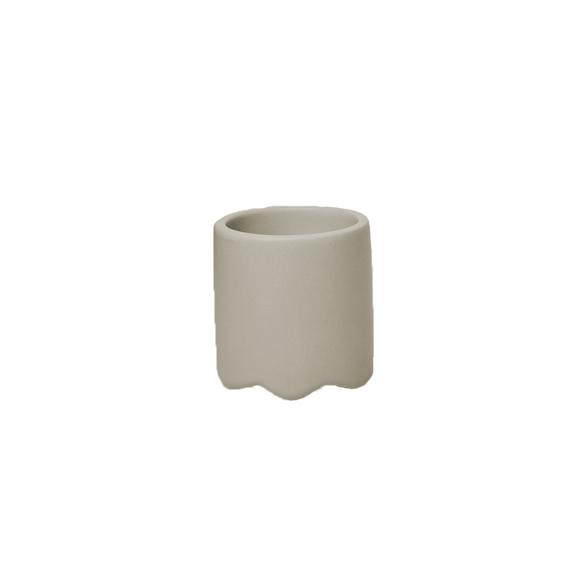Beige keramikholder til vatpinde