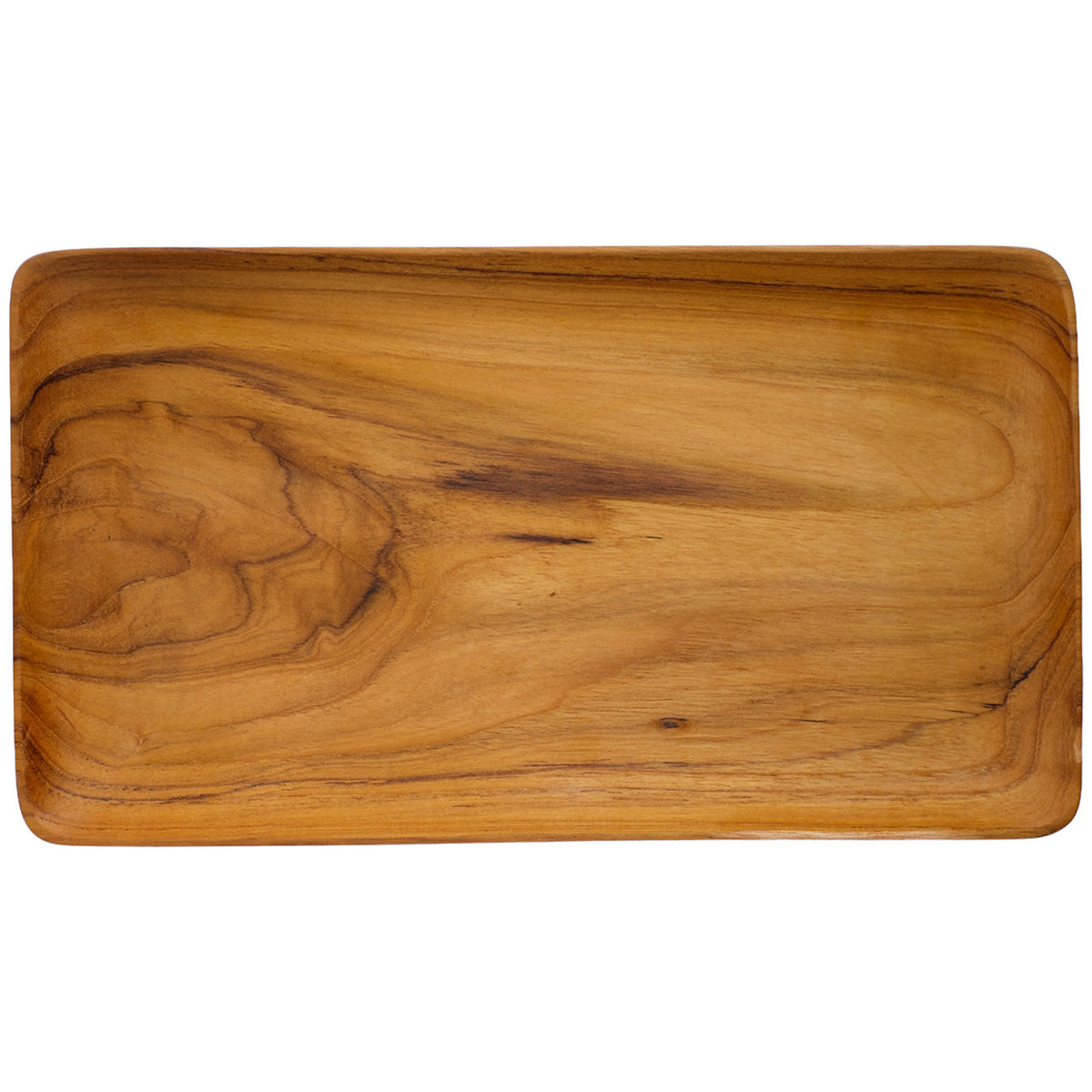 Nordhamn serveringsbakke i olieret teak, medium 25 x 17 cm