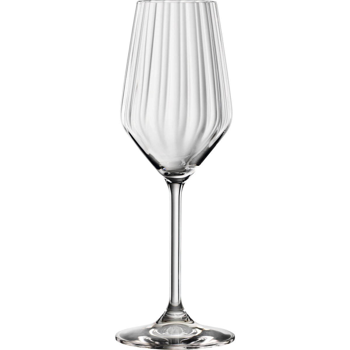 Spiegelau LifeStyle champagneglas 31 cl i krystalglas med bølget struktur