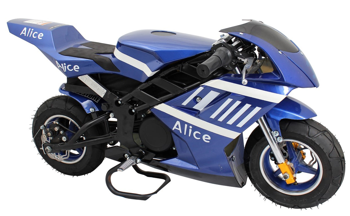 Se EL Pocket Bike Racer Brushless 1060W 36V ✔ Kæmpe udvalg i MegaLeg - Køb online på udsalg og tilbud lige nu ✔ Lav fragtpris og hurtig levering - Varenummer: MMAction-12177 og 5712548121776 på lager - Udsalg på Pocketbike (EL og Benzin) Op til 63% rabat - Mere end 1.329 populære mærker på udsalg