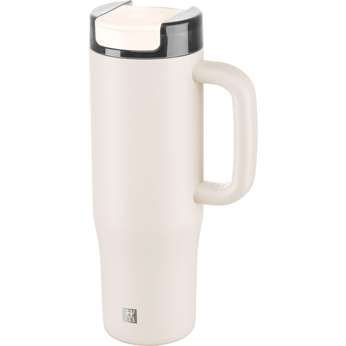 Flødehvidt Zwilling Thermo Plus termokrus med sugerør, 900 ml