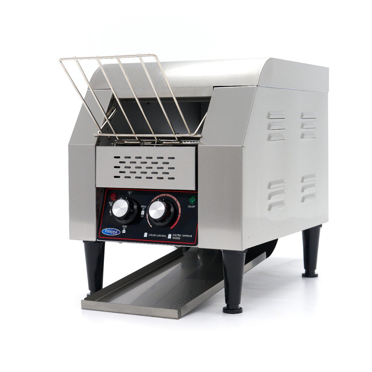 Maxima elektrisk båndtoaster MTT-150 med kabinet i rustfrit stål