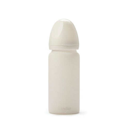 Elodie Details sutteflaske i glas i farven Vanilla White