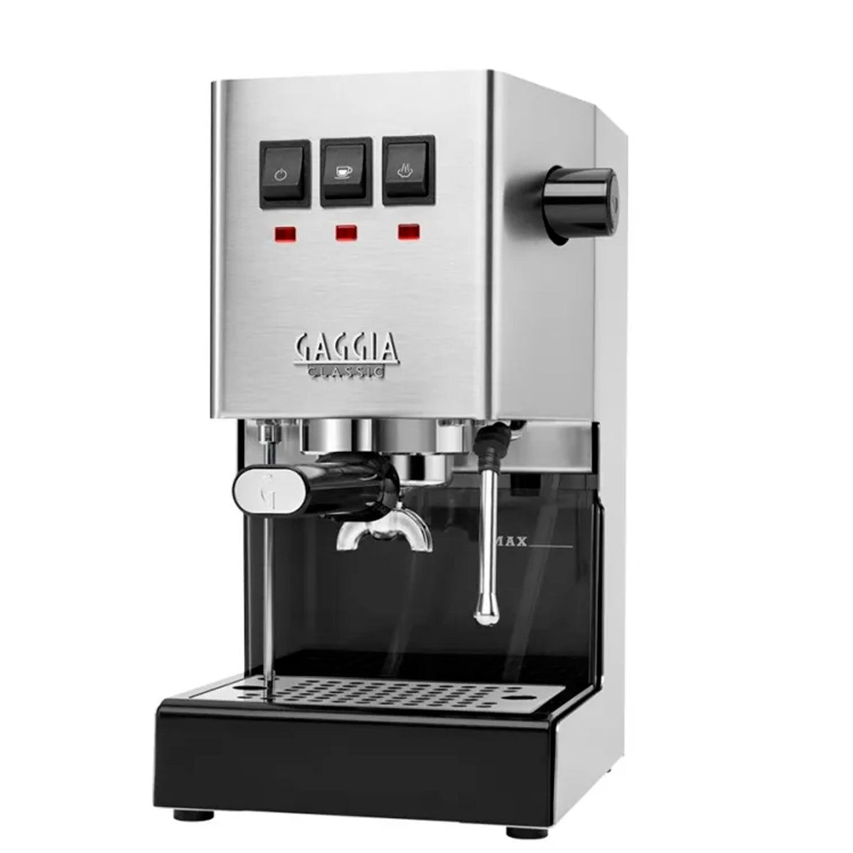 Gaggia Classic E24 espressomaskine i børstet stål