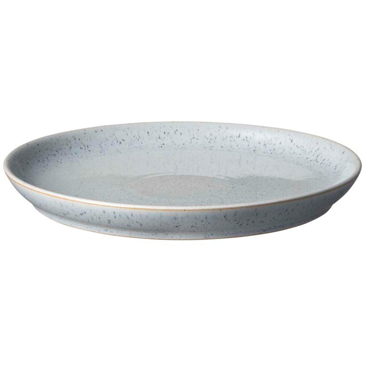 Denby Studio Blue stor rund tallerken i pebble, 26 cm