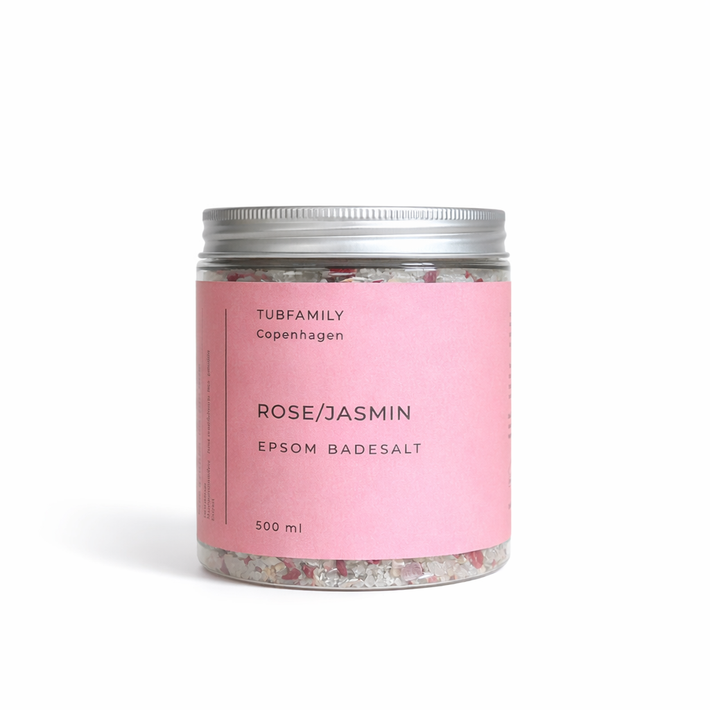 Tubfamily luksus epsom badesalt med rose og jasmin, 500 g