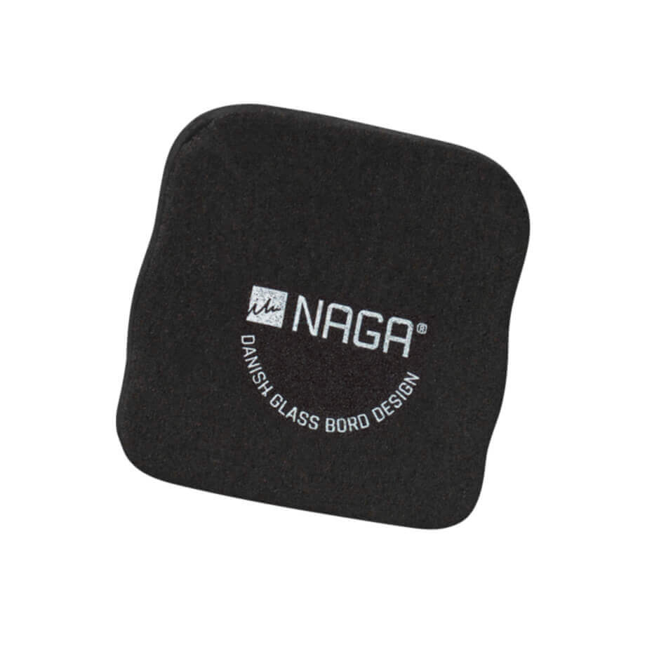 Sort kompakt magnetisk tavlesvamp på 5 x 5 cm fra Naga