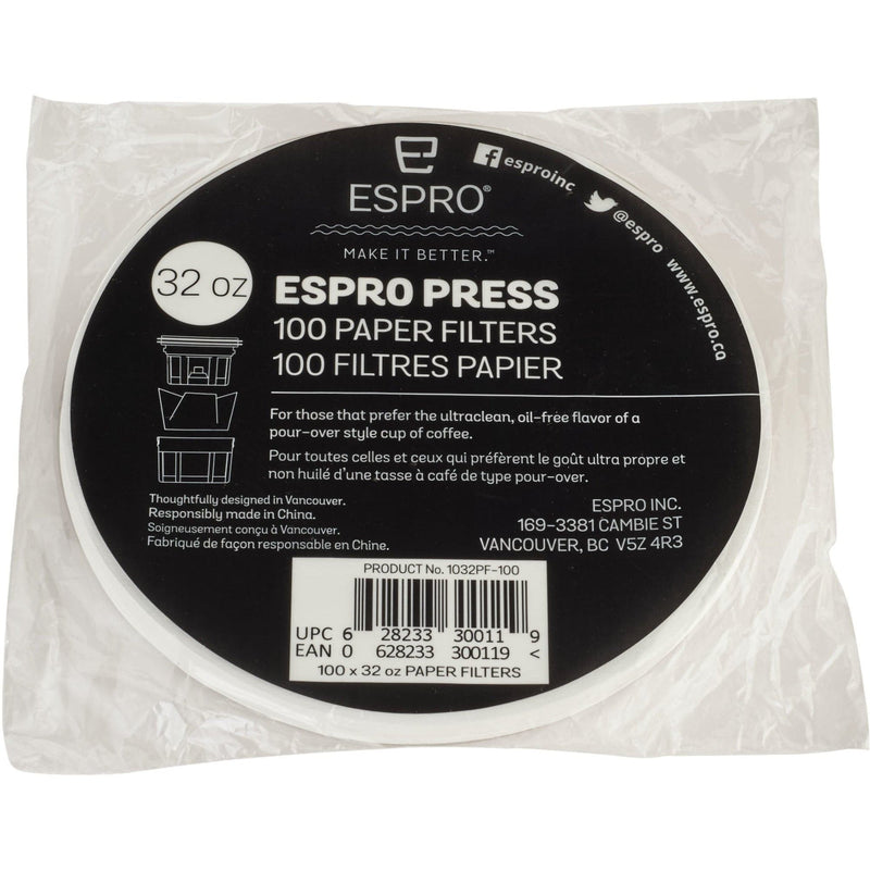 Se Espro 100 stk. papirfiltre til 0,9 liter ✔ Stort online udvalg i Espro ✔ Hurtig levering: 1 - 2 Hverdage samt billig fragt - Varenummer: KTO-61470033 og barcode / Ean: &