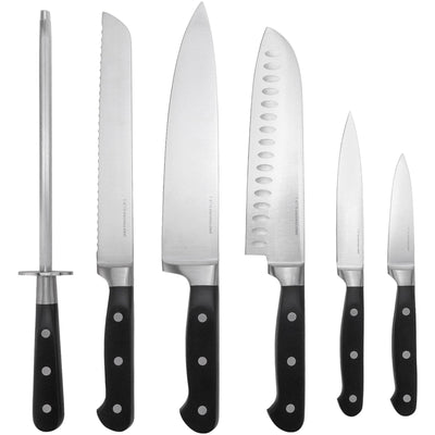 Se Essentials Knivsæt 6 dele, 1.4116-stål, klassisk design ✔ Kæmpe udvalg i Essentials ✔ Meget billig fragt og hurtig levering: 1 - 2 hverdage - Varenummer: KTO-KIT-A1 5+1PC og barcode / Ean: '7350101114759 på lager - Udsalg på Knivsæt Spar op til 54% - Over 1334 design brands på udsalg