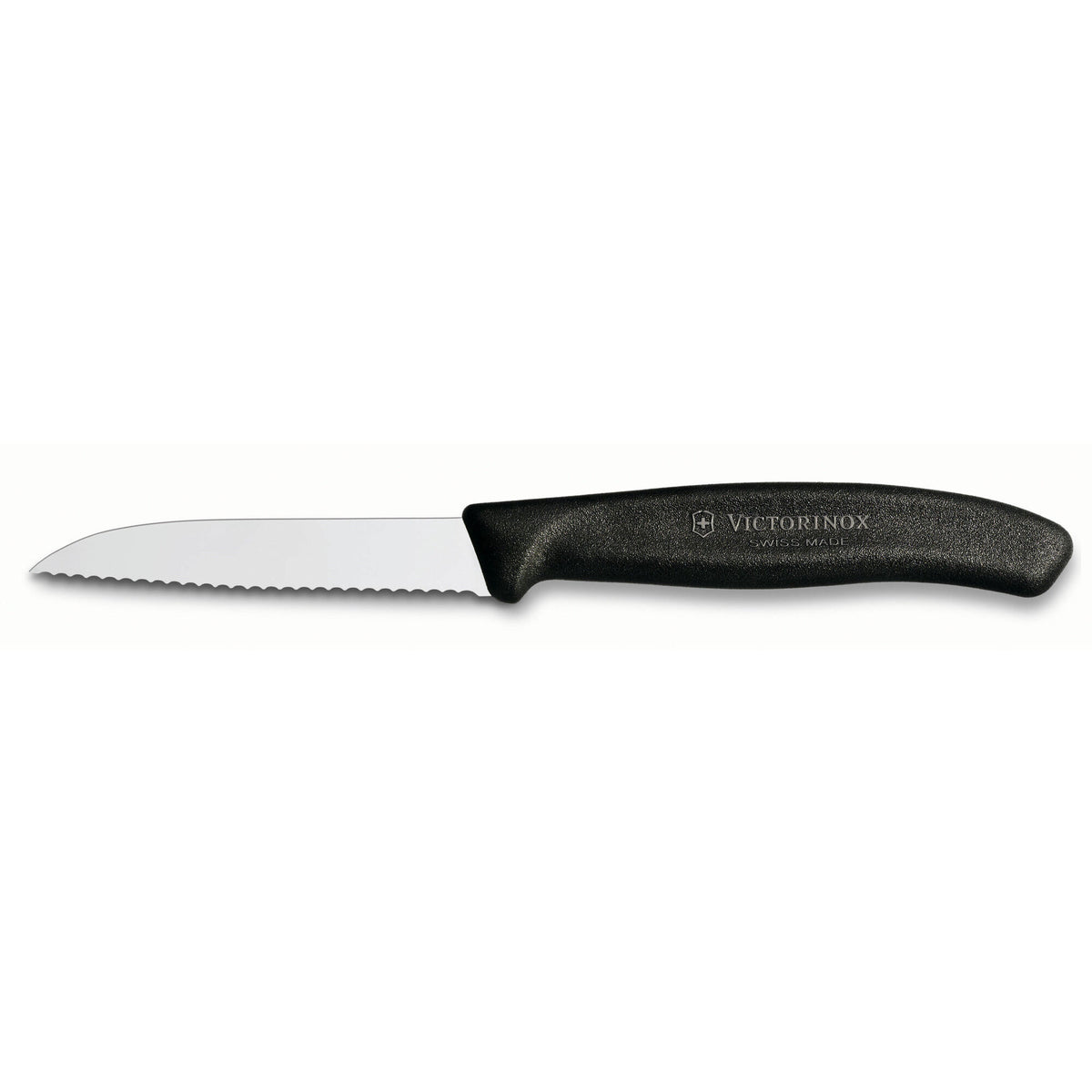 Victorinox takket urtekniv med sort nylonskæfte og 8 cm blad