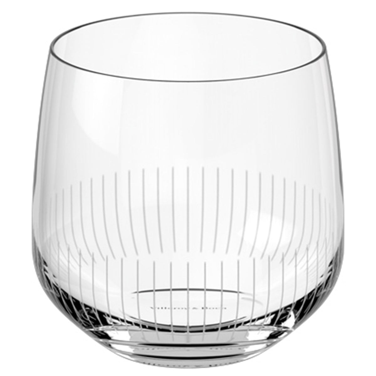 Villeroy & Boch Afina vandglas på 200 ml i krystalglas med reliefmønster, 4 stk.