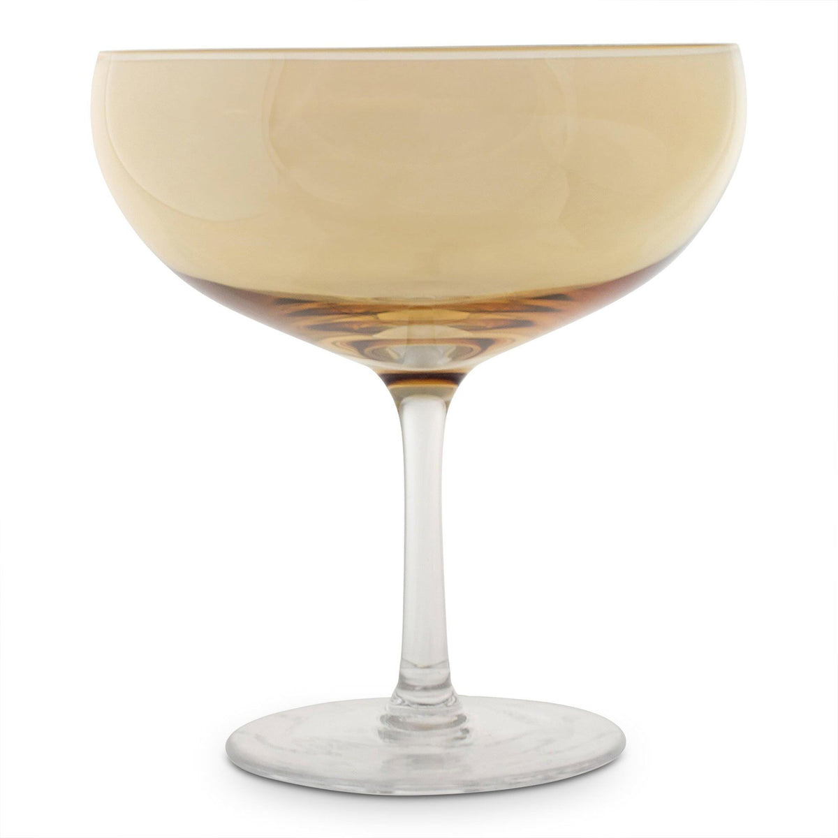 Magnor Happy cocktailglas i gul med håndmalet shimmer-finish, 28 cl
