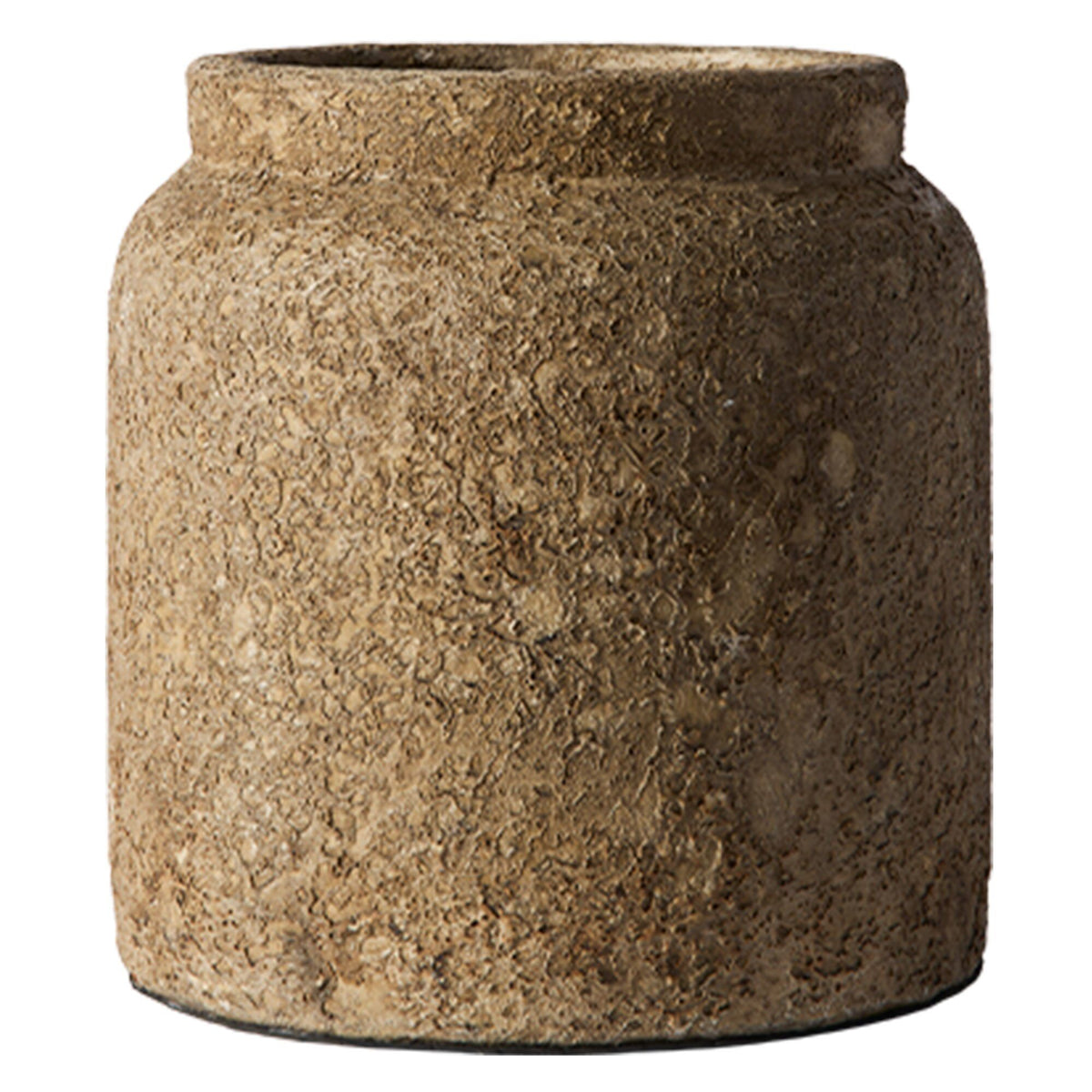 Muubs Luna vase 28 cm i beige med taktil overflade