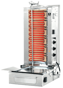 Elektrisk Potis kebabgrill med bundmotor til 50 kg