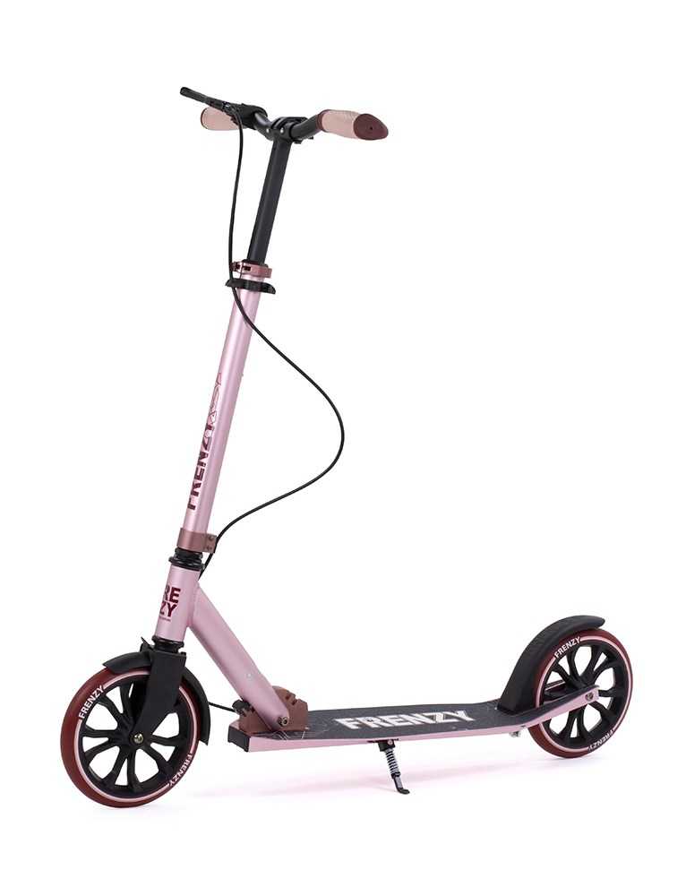 Se Frenzy Løbehjul 205 mm Dual Brake Plus Rose Gold 87-96cm ✔ Kæmpe udvalg i  Frenzy Løbehjul ✔ Hurtig levering: 1 - 2 Hverdage samt billig fragt - Varenummer: JUCO-fr205dbrog og barcode / Ean: &