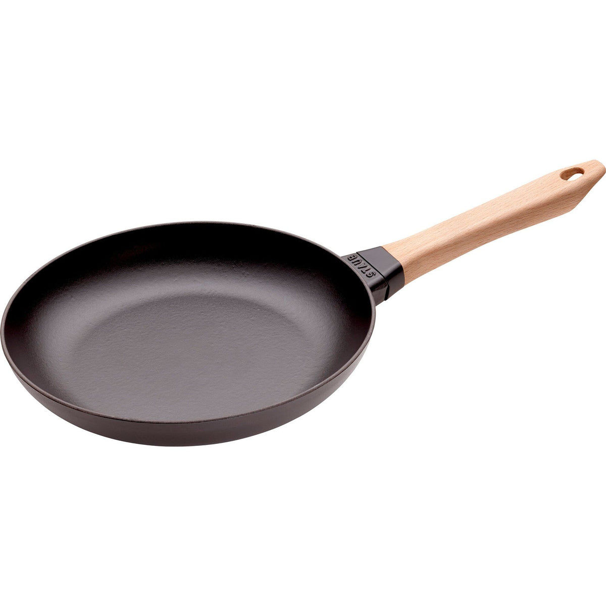 Staub stegepande i støbejern med træhåndtag, 26 cm